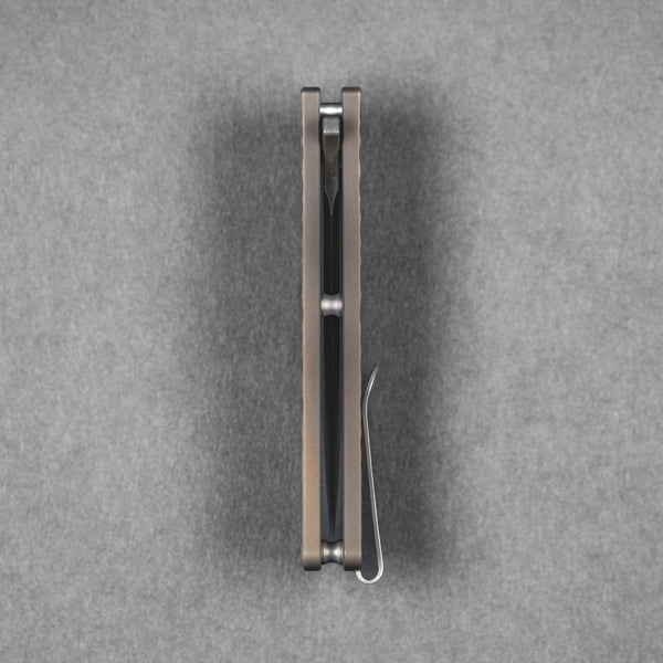 Pre - Order: URBAN Castellan - Acid Etched Magnacut & Dark Bronze Titanium w/ Rock Texture (Pre - Order Exclusive) - URBAN EDC®