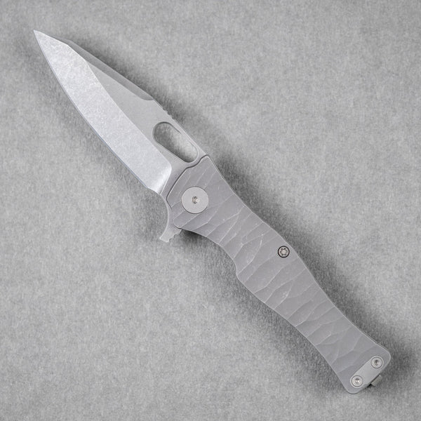 Pre - Order: URBAN Castellan - Darkwashed Magnacut & Darkwashed Titanium w/ Rock Texture - URBAN EDC®