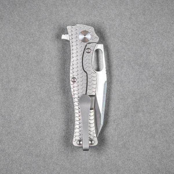 Pre - Order: URBAN Castellan - Satin Magnacut & Bead Blast Titanium w/ Dragon Scale - URBAN EDC®