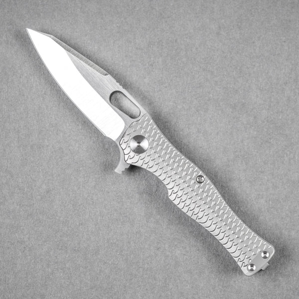 Pre - Order: URBAN Castellan - Satin Magnacut & Bead Blast Titanium w/ Dragon Scale - URBAN EDC®