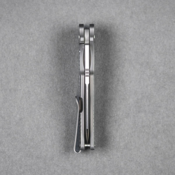 Pre - Order: URBAN Castellan - Satin Magnacut & Bead Blast Titanium w/ Dragon Scale - URBAN EDC®