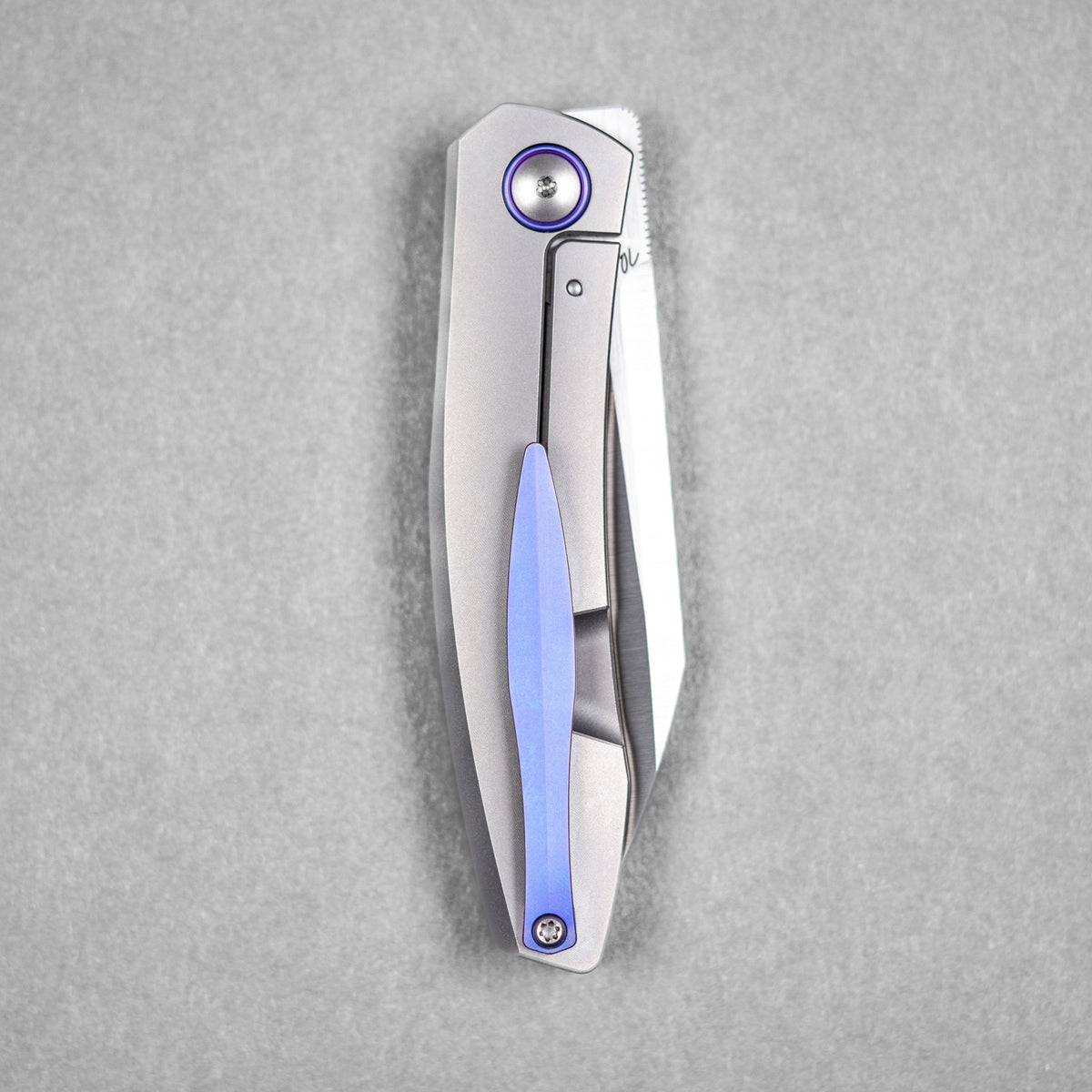 Pre - Order: URBAN Chimarra - Satin Magnacut & Titanium w/ Blurple Accents - URBAN EDC®