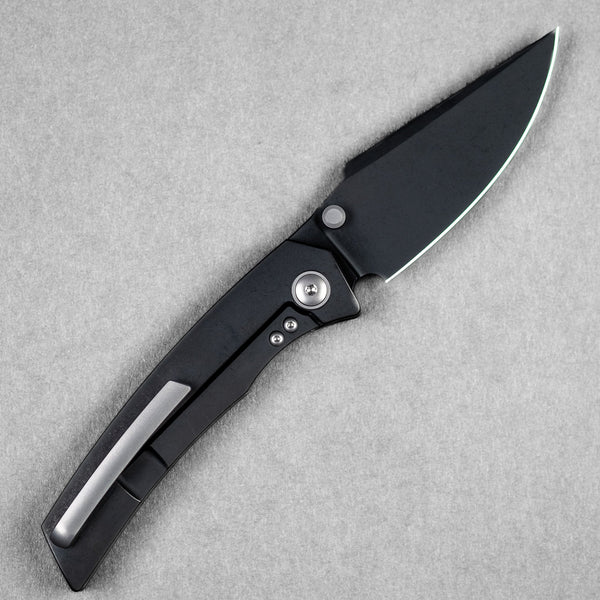 Pre - Order: URBAN Isurus - Blackwashed Magnacut & Blackwashed Ti w/ Bead Blasted Ti Hardware - URBAN EDC®