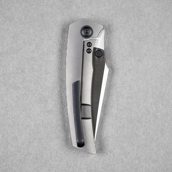 Pre - Order: URBAN Isurus - Satin Magnacut & Bead Blasted Ti w/ Blackwashed Hardware - URBAN EDC®