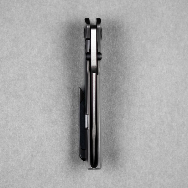Pre - Order: URBAN Isurus - Satin Magnacut & Bead Blasted Ti w/ Blackwashed Hardware - URBAN EDC®