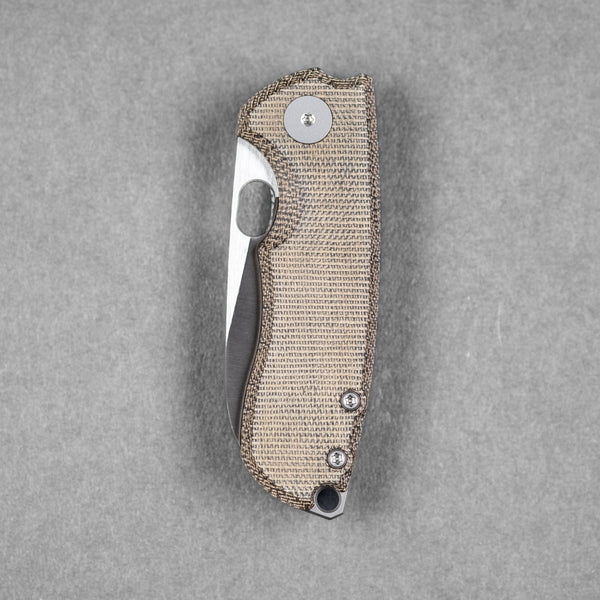 Pre - Order: URBAN Jib - Satin Magnacut & Green Micarta w/ Titanium Backspacer - URBAN EDC®