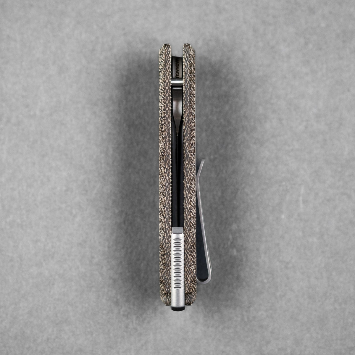 Pre - Order: URBAN Jib - Satin Magnacut & Green Micarta w/ Titanium Backspacer - URBAN EDC®