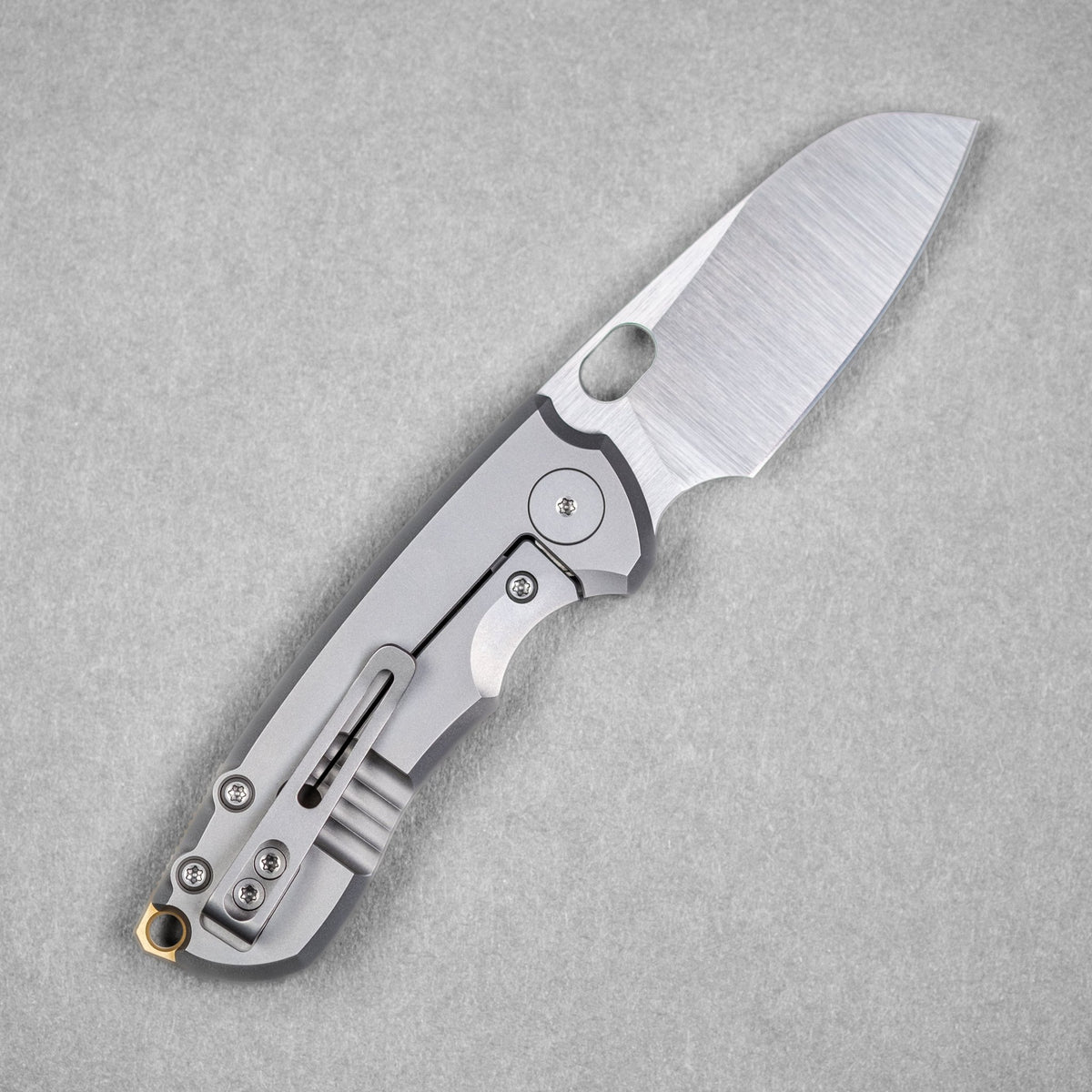Pre - Order: URBAN Jib - Satin Vanax & Titanium Framelock w/ Bronze Backspacer - URBAN EDC®