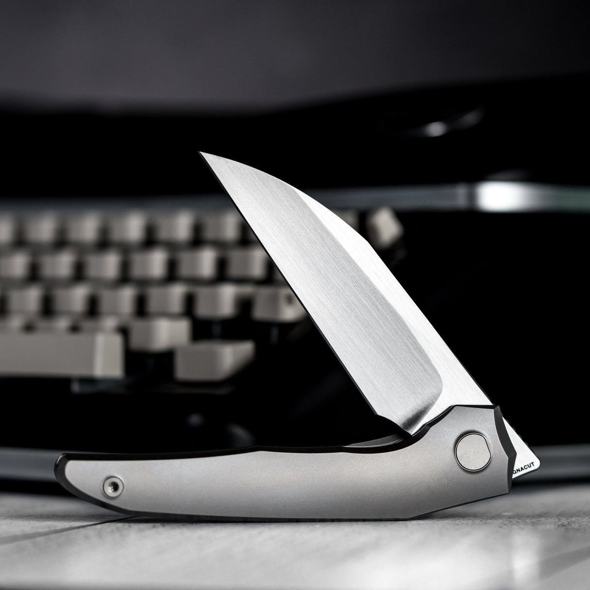 Pre - Order: URBAN Nitroglide - Hand - Rubbed Magnacut w/ Blasted Titanium - URBAN EDC®