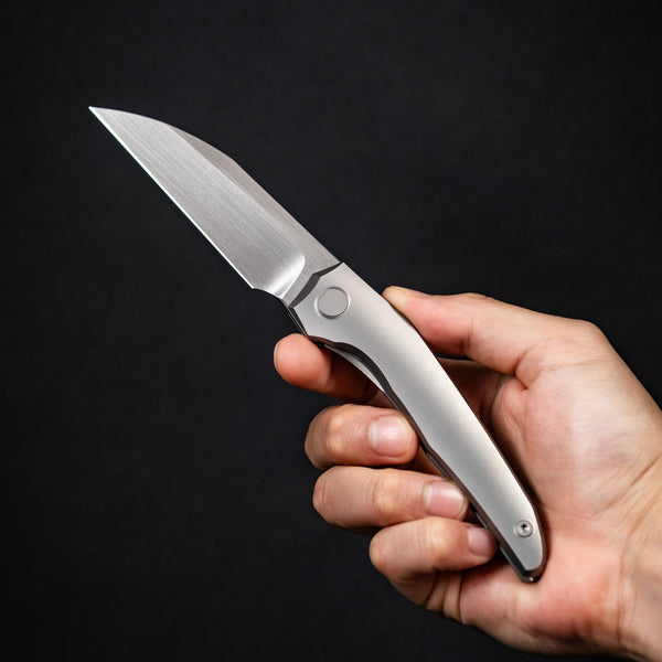 Pre - Order: URBAN Nitroglide - Hand - Rubbed Magnacut w/ Blasted Titanium - URBAN EDC®