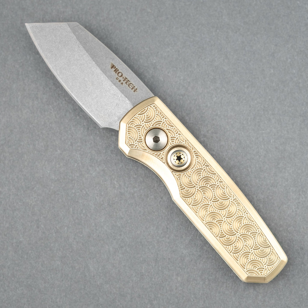 Pro - Tech Knives Seigaiha Runt 5 - Magnacut & Bronze (Limited & Custom) - URBAN EDC®