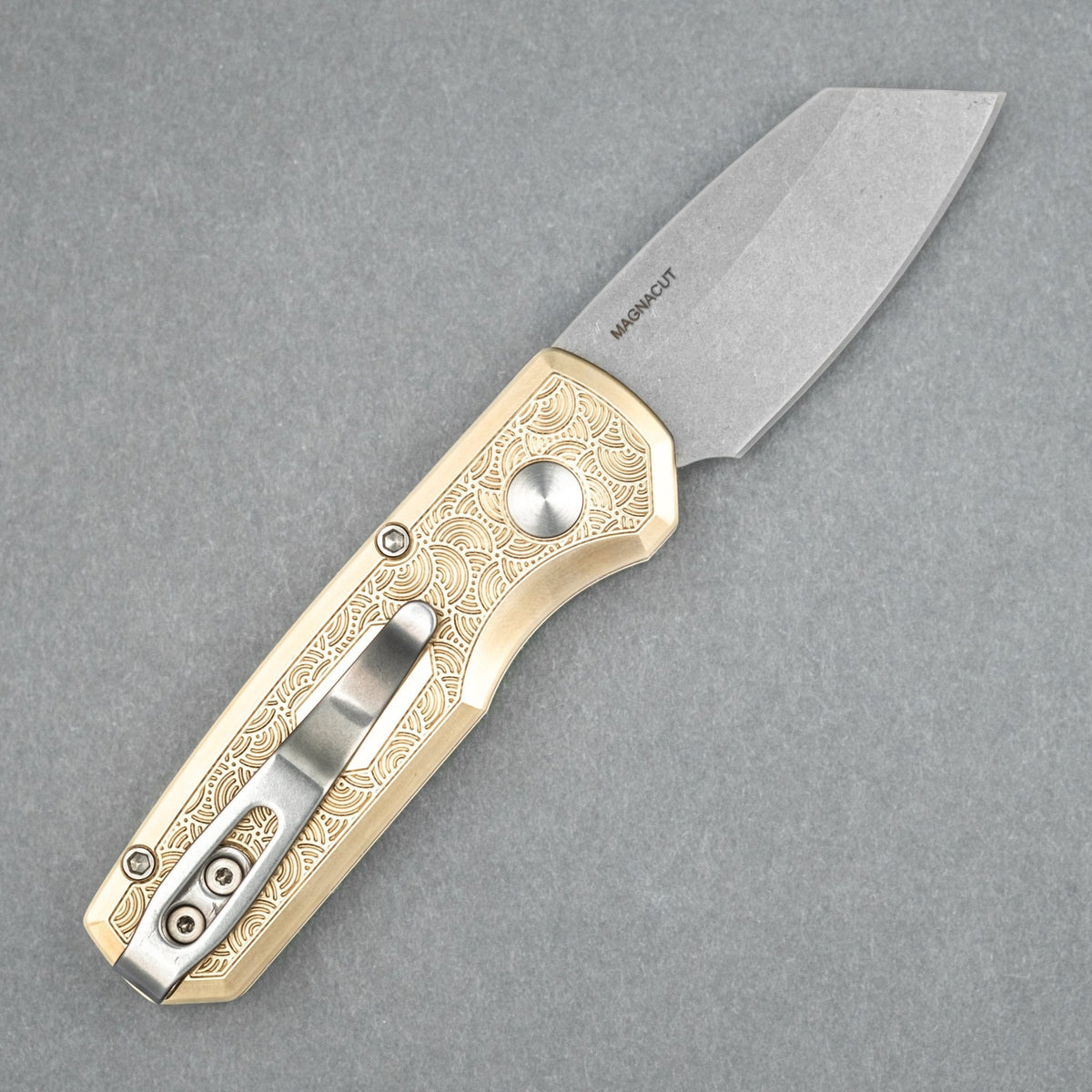 Pro - Tech Knives Seigaiha Runt 5 - Magnacut & Bronze (Limited & Custom) - URBAN EDC®