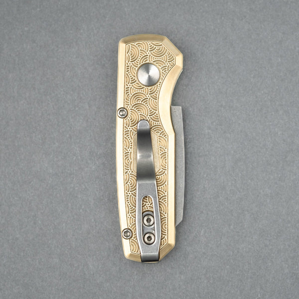 Pro - Tech Knives Seigaiha Runt 5 - Magnacut & Bronze (Limited & Custom) - URBAN EDC®