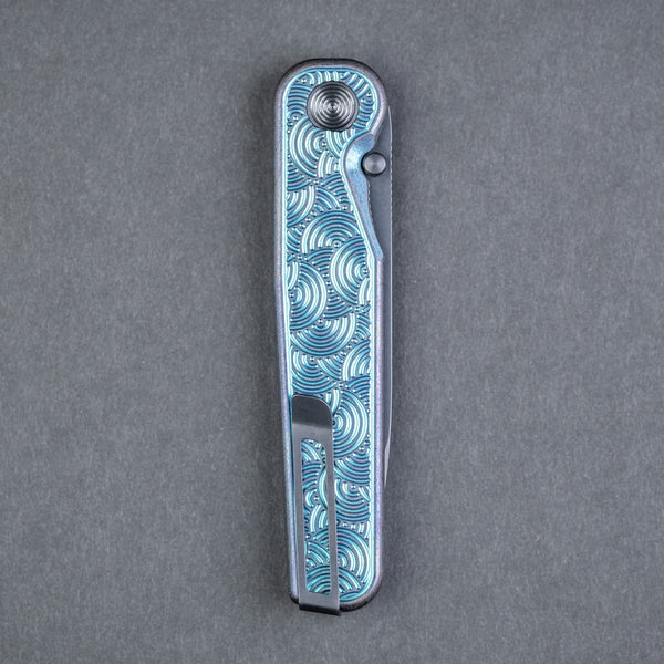 Tactile Knife Co. Rockwall Thumbstud - Blurple & DLC Seigaiha (Exclusive) - URBAN EDC®
