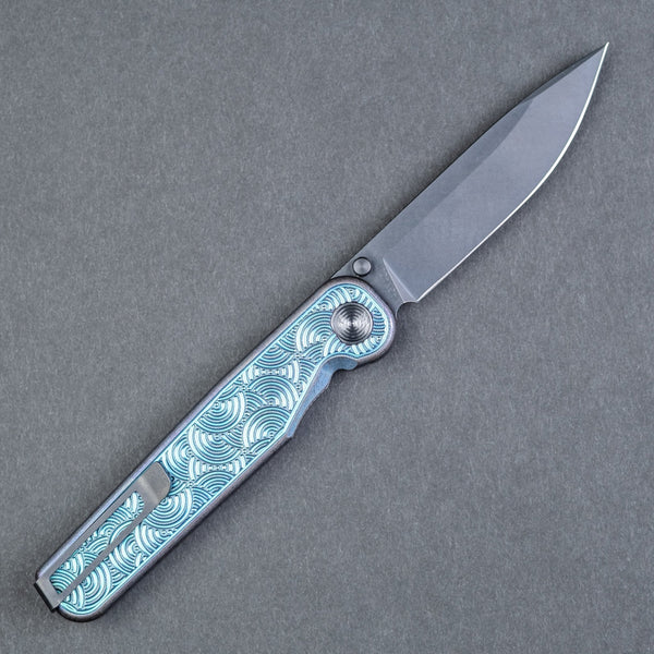 Tactile Knife Co. Rockwall Thumbstud - Blurple & DLC Seigaiha (Exclusive) - URBAN EDC®