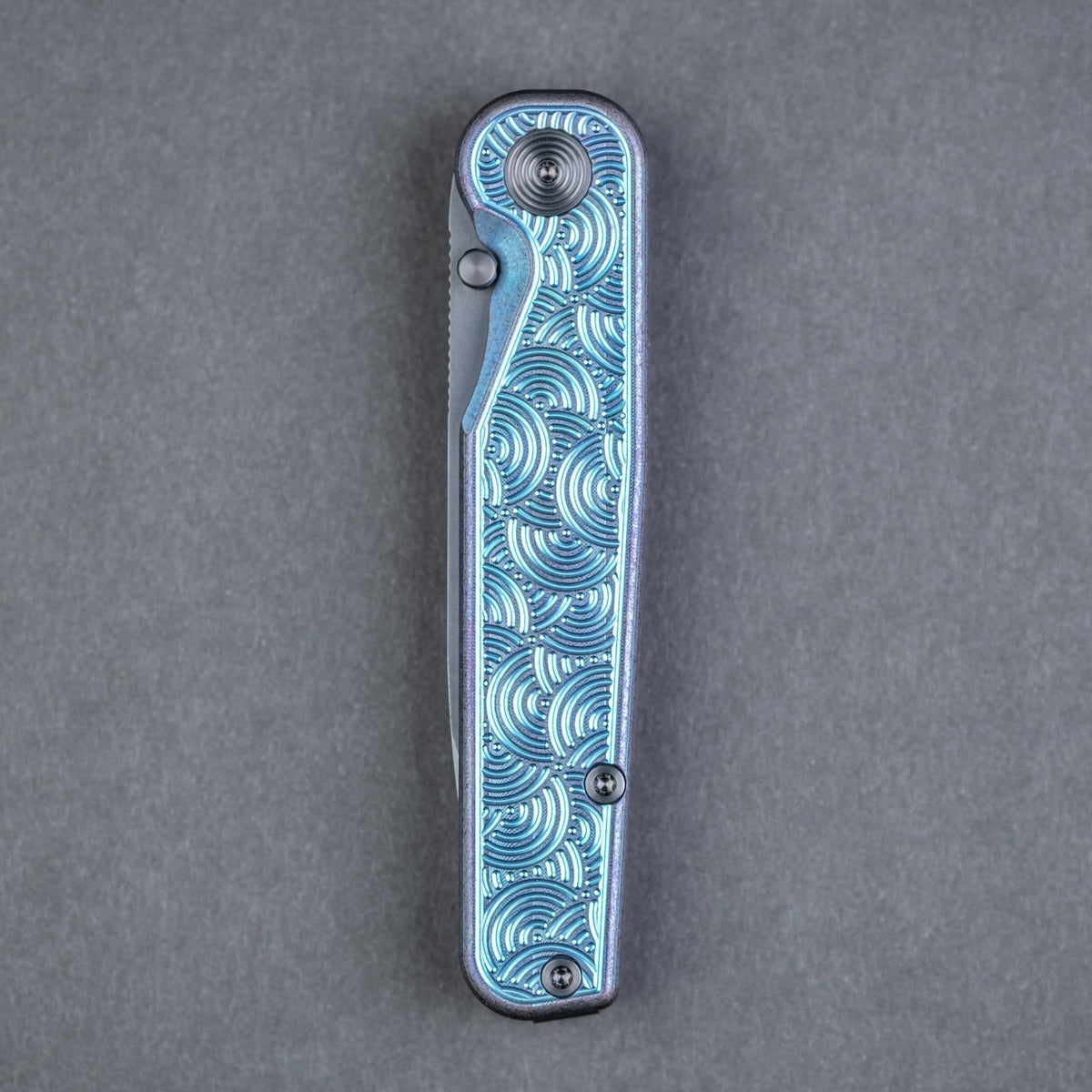 Tactile Knife Co. Rockwall Thumbstud - Blurple & DLC Seigaiha (Exclusive) - URBAN EDC®