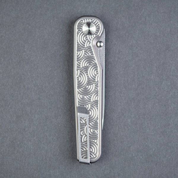 Tactile Knife Co. Rockwall Thumbstud - Darkwash Seigaiha (Exclusive) - URBAN EDC®