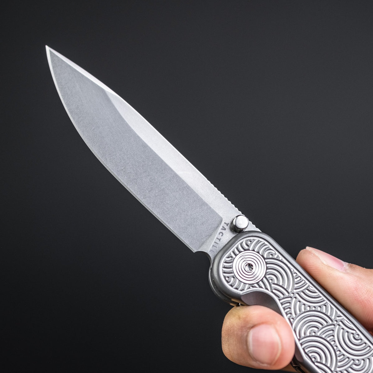 Tactile Knife Co. Rockwall Thumbstud - Darkwash Seigaiha (Exclusive) - URBAN EDC®