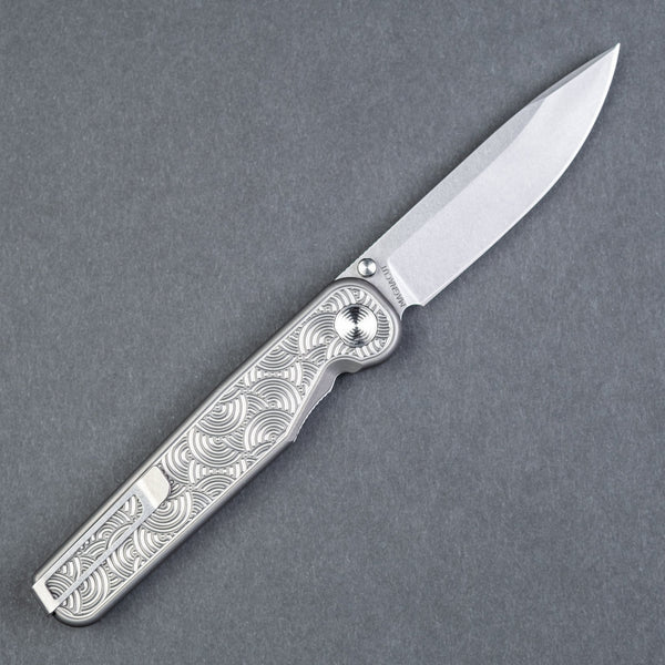 Tactile Knife Co. Rockwall Thumbstud - Darkwash Seigaiha (Exclusive) - URBAN EDC®