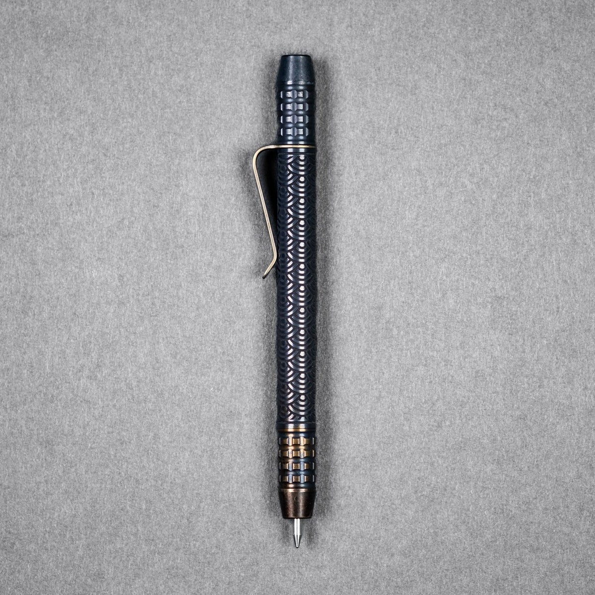 Ti2 Design x URBAN TechLiner Shorty Grid Pen - TRD Ti Seigaiha (Yamato Exclusive) - URBAN EDC®