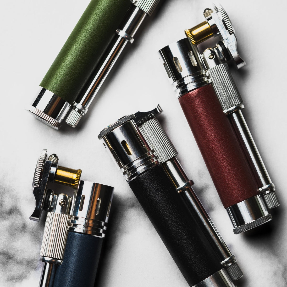 Tokyo Pipe Co. Douglass Field S+ Lighter - Duralumin & Leather - URBAN EDC®