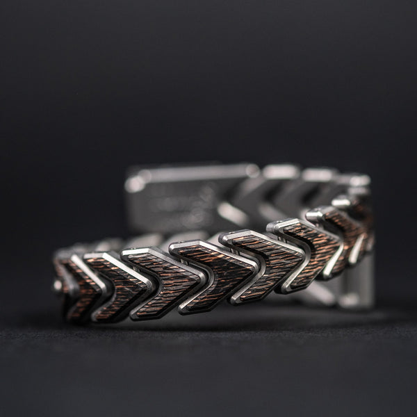 Tomas Makes Vector Bracelet - Titanium w/ Dark Matter Raindrop Copper Carbon Fiber (Custom) - URBAN EDC®