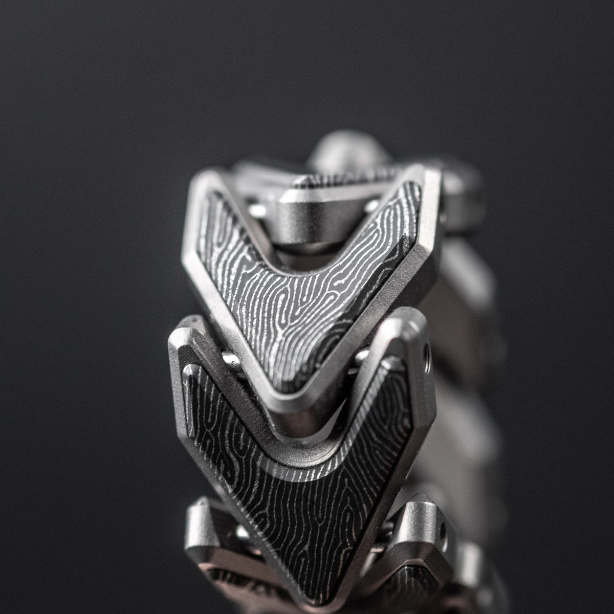 Tomas Makes Vector Bracelet - Titanium w/ Space Coral Stainless Carbon Fiber (Custom) - URBAN EDC®