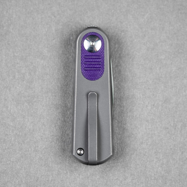 URBAN Baby Barlow - Titanium & Purple G10 - URBAN EDC®