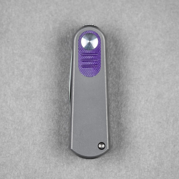 URBAN Baby Barlow - Titanium & Purple G10 - URBAN EDC®