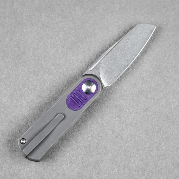 URBAN Baby Barlow - Titanium & Purple G10 - URBAN EDC®