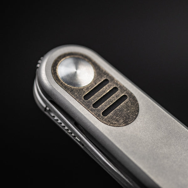 URBAN Baby Barlow - Titanium w/ Antiqued Bronze Inlay - URBAN EDC®
