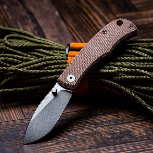 URBAN Baby Nessie - Brown Micarta - URBAN EDC®