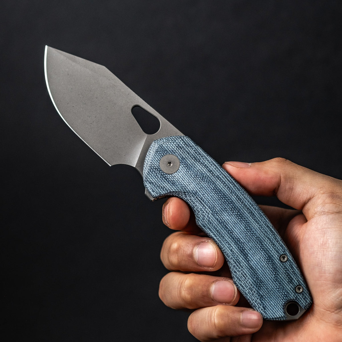 URBAN Becerro - Darkwashed Magnacut & Denim Micarta - URBAN EDC®