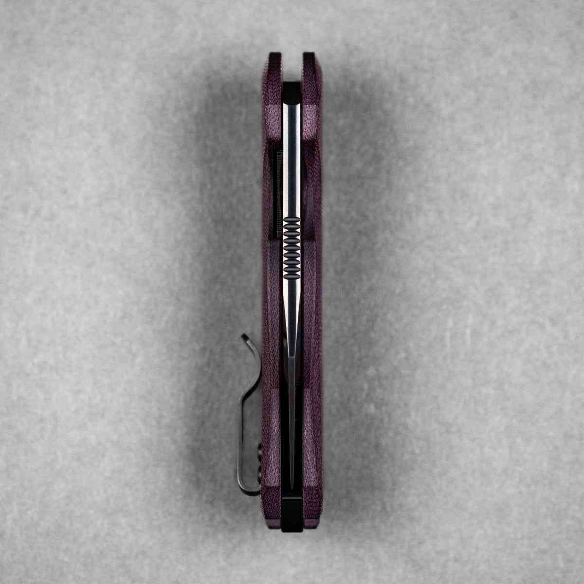 URBAN Becerro - Polished DLC Magnacut & Burgundy Micarta - URBAN EDC®