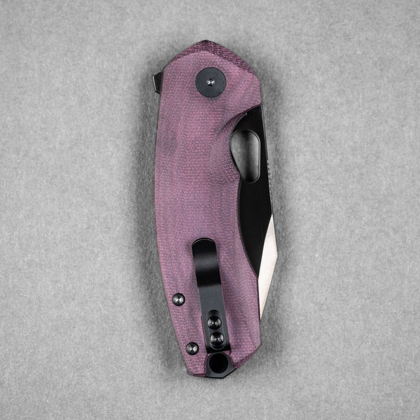 URBAN Becerro - Polished DLC Magnacut & Burgundy Micarta - URBAN EDC®