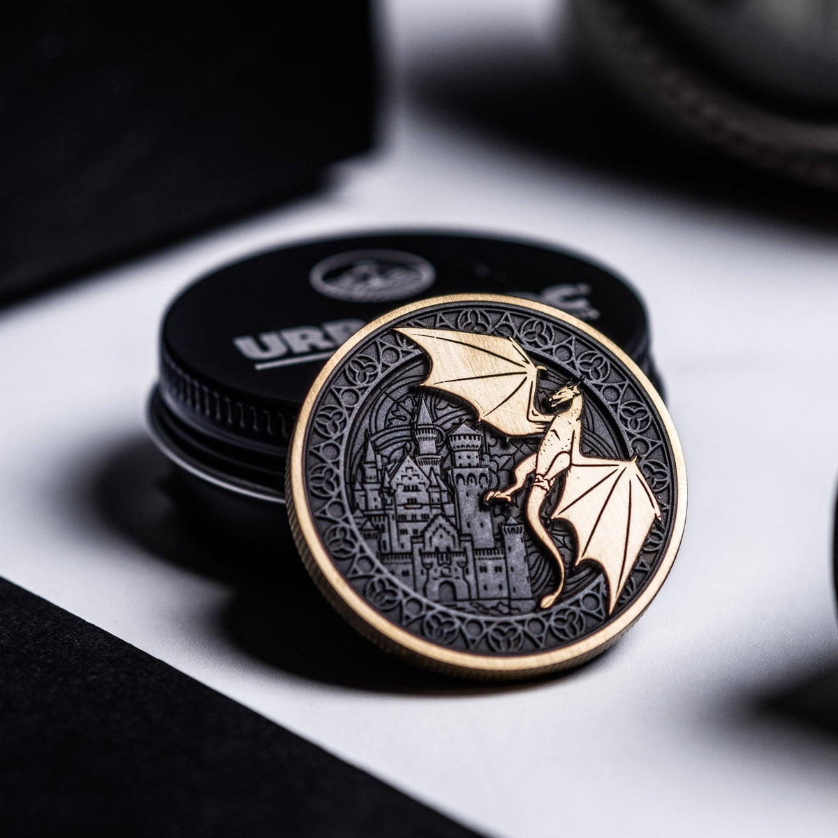 URBAN Castellan Challenge Coin - Brass - URBAN EDC®