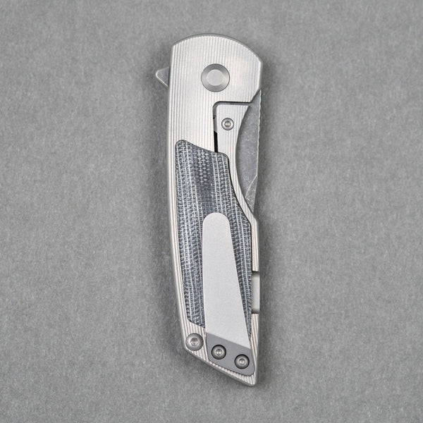URBAN Delta - Black Micarta & Acid - Etched Finish (Limited Run) - URBAN EDC®