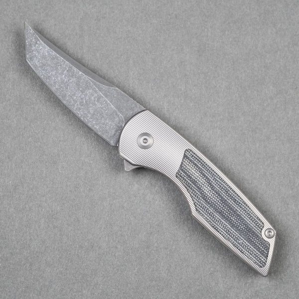 URBAN Delta - Black Micarta & Acid - Etched Finish (Limited Run) - URBAN EDC®