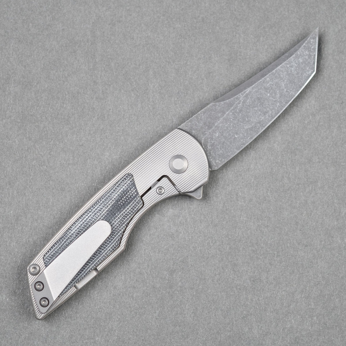 URBAN Delta - Black Micarta & Acid - Etched Finish (Limited Run) - URBAN EDC®