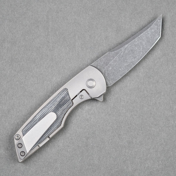 URBAN Delta - Black Micarta & Acid - Etched Finish (Limited Run) - URBAN EDC®