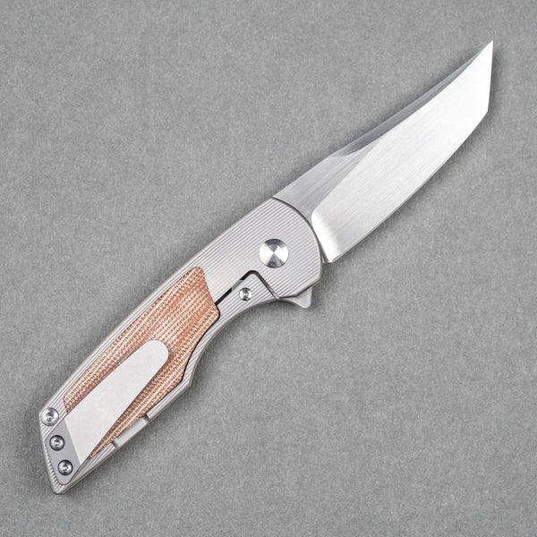 URBAN Delta - Brown Micarta & Hand - Rubbed Finish (Limited Run) - URBAN EDC®
