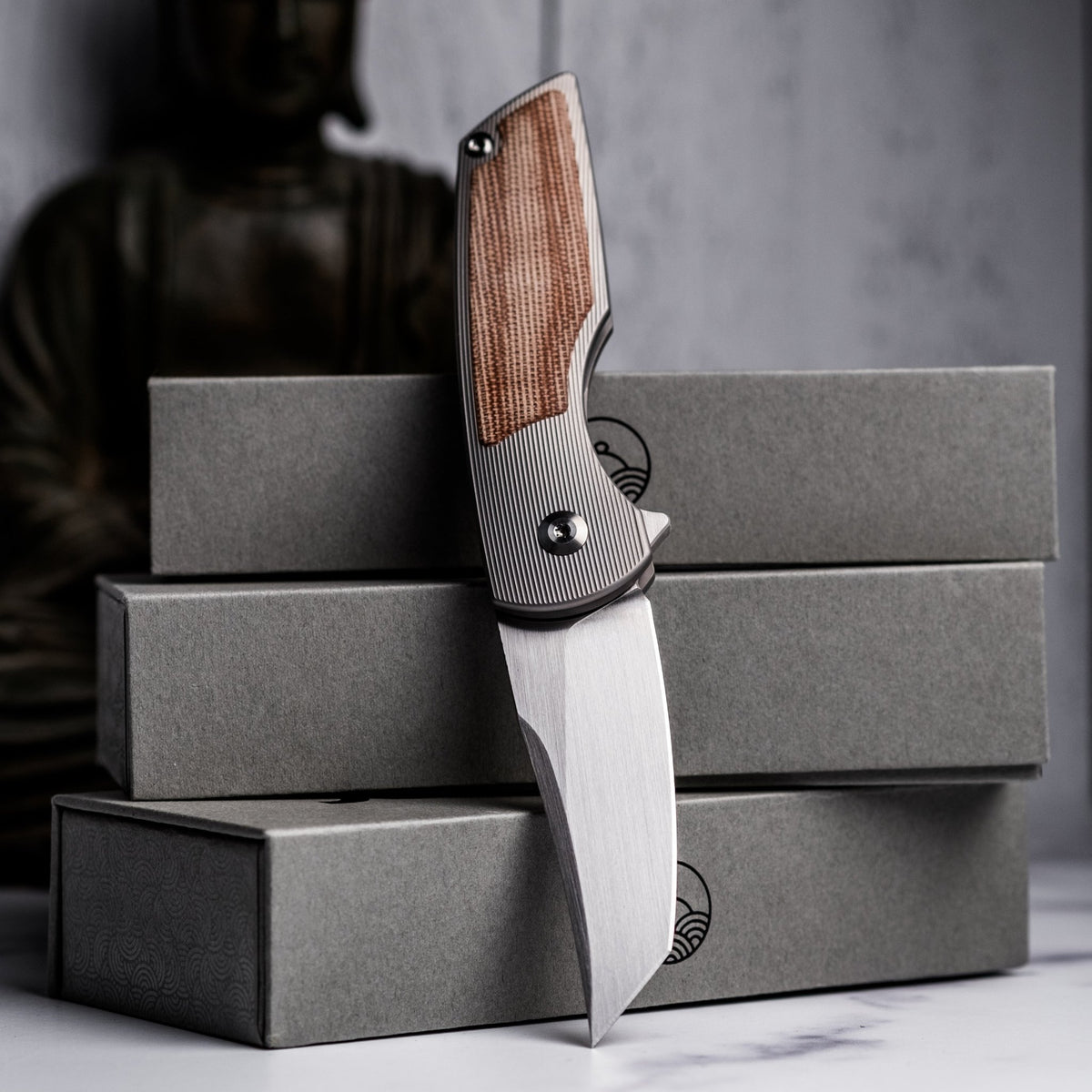 URBAN Delta - Brown Micarta & Hand - Rubbed Finish (Limited Run) - URBAN EDC®