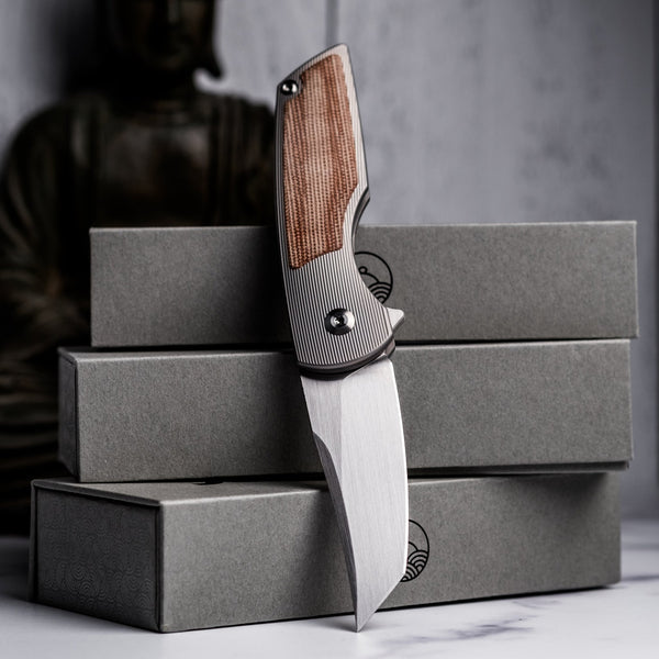 URBAN Delta - Brown Micarta & Hand - Rubbed Finish (Limited Run) - URBAN EDC®