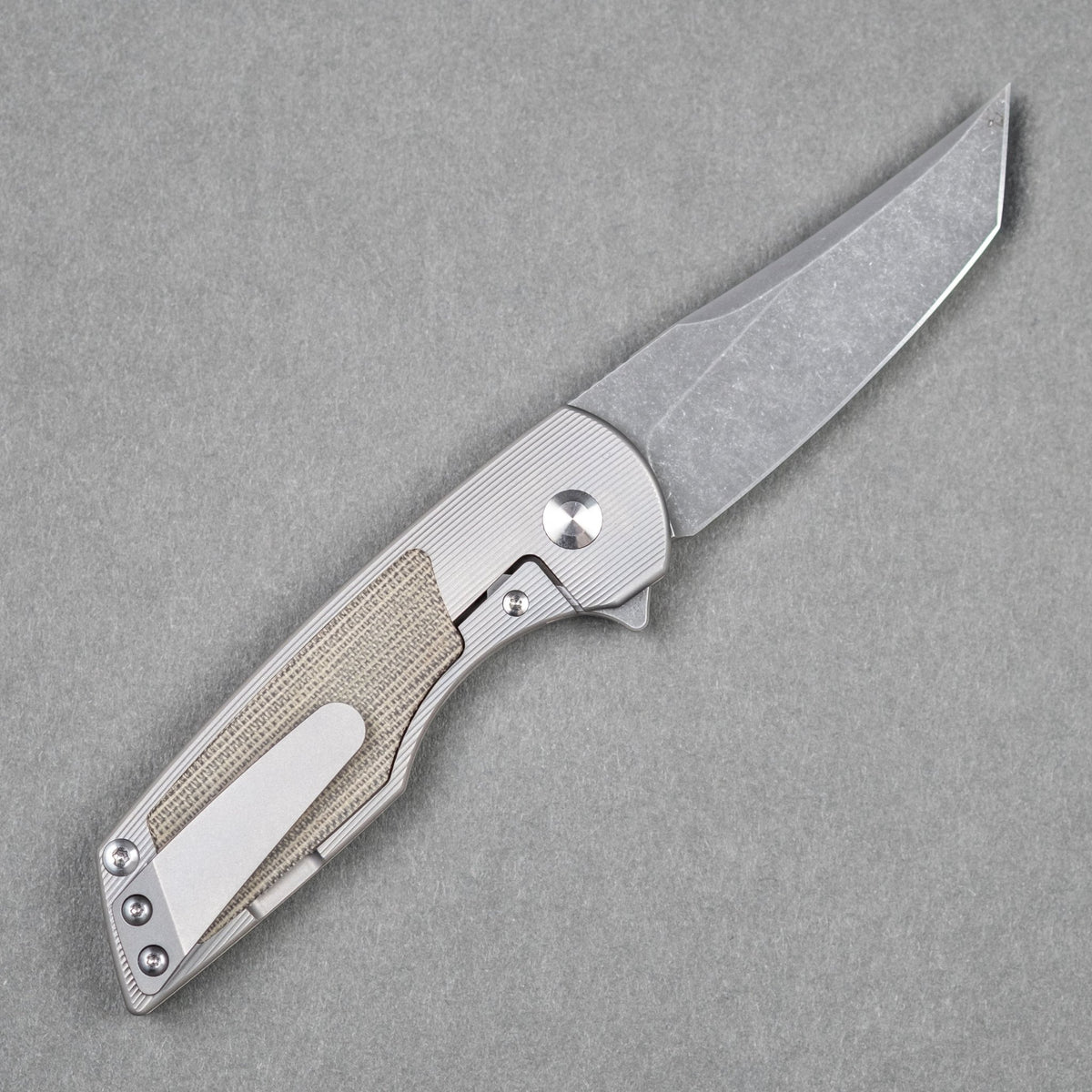URBAN Delta - Green Micarta & Acid - Etched Finish (Limited Run) - URBAN EDC®