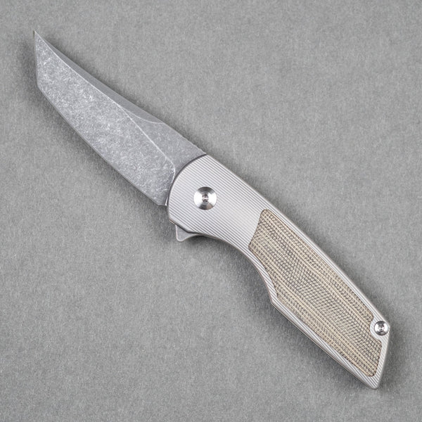 URBAN Delta - Green Micarta & Acid - Etched Finish (Limited Run) - URBAN EDC®