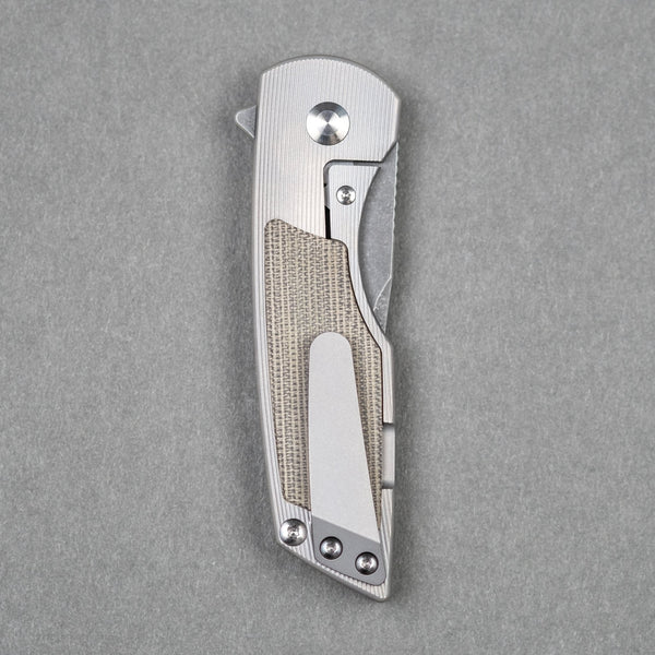 URBAN Delta - Green Micarta & Acid - Etched Finish (Limited Run) - URBAN EDC®