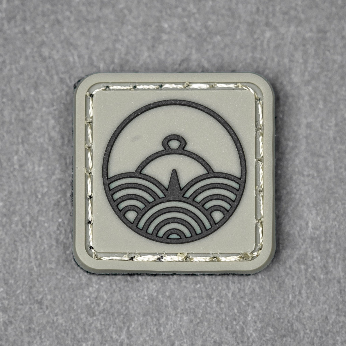 URBAN EDC® Compass Seigaiha RE Patch - Black on OD Green (Limited Edition) - URBAN EDC®