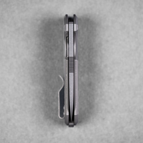 URBAN F5.5 - Acid - Etched Magnacut & Darkwashed Titanium w/ Jigged Pattern - URBAN EDC®