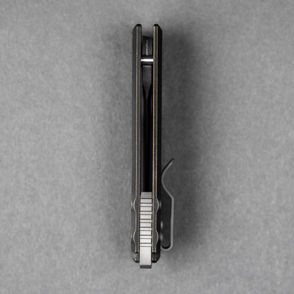 URBAN F5.5 - Antiqued Bronze w/ Anchor Stamp & Acid - Etched Magnacut - URBAN EDC®