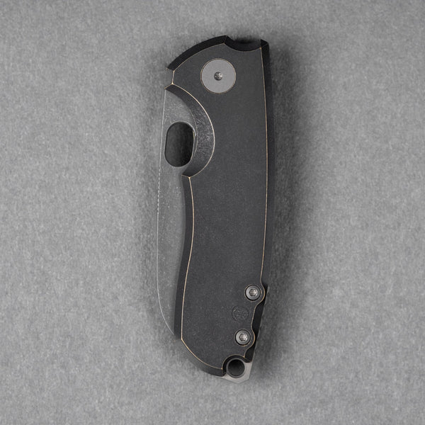 URBAN F5.5 - Antiqued Bronze w/ Anchor Stamp & Acid - Etched Magnacut - URBAN EDC®